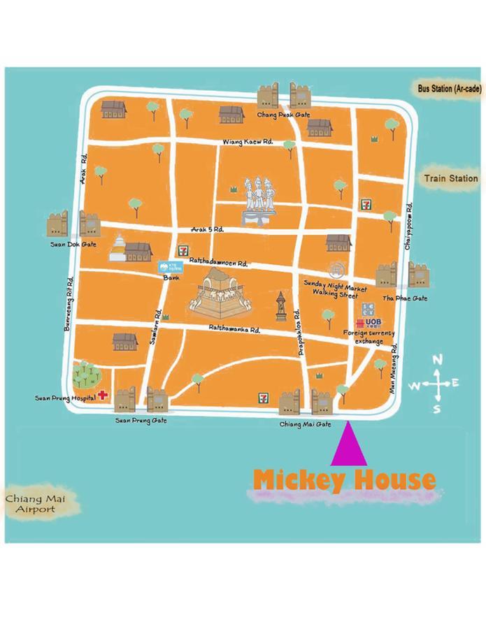 Mickey House Hotel Чиангмай Екстериор снимка